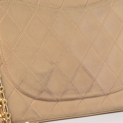 Chanel Lambskin Quilted Medium Bijoux Chain Double Flap Beige 14 of 16