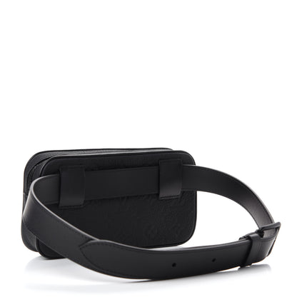 Louis Vuitton Taurillon Monogram Uniformes Solar Ray Soft Pochette Volga Belt Bag Black 3 of 10