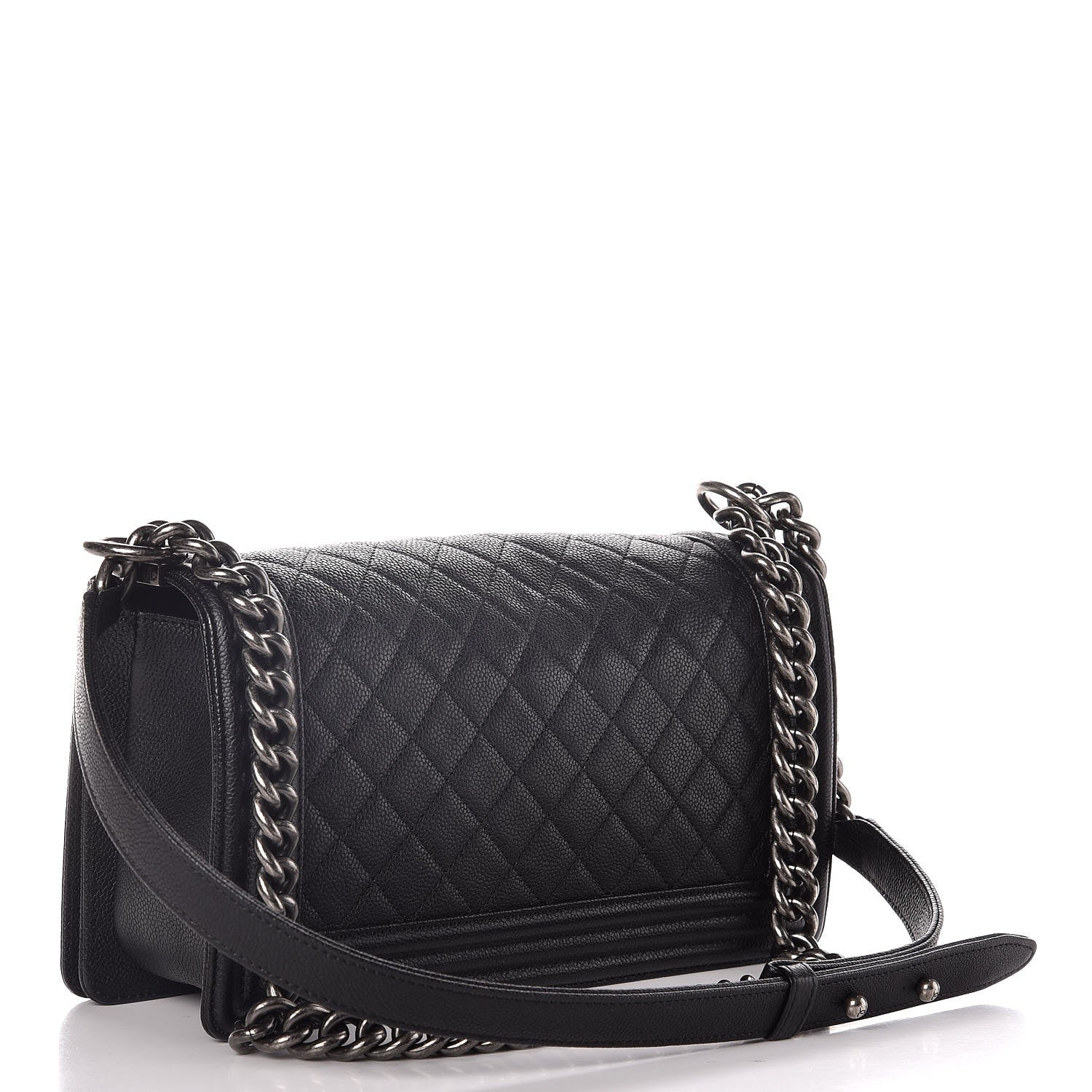 Chanel Caviar Quilted Medium Boy Flap Black 4 of 10