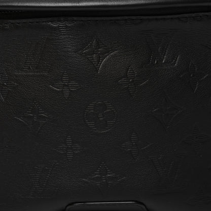 Louis Vuitton Calfskin Monogram Shadow Discovery Bumbag Black 7 of 9