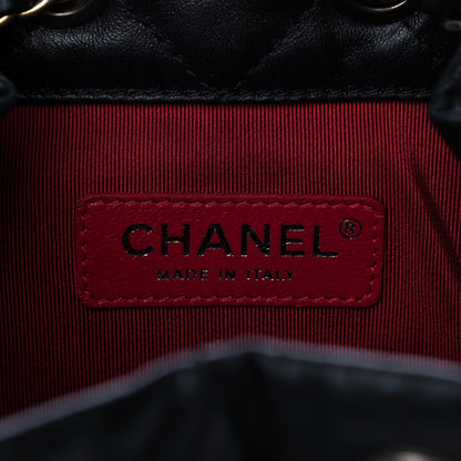 Chanel Aged Calfskin Quilted Small Gabrielle Backpack Black 6 of 9