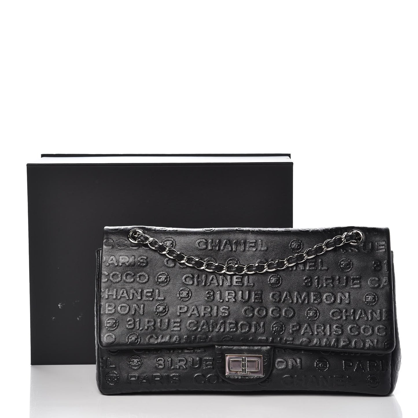 Calfskin Unlimited Jumbo Double Flap Black