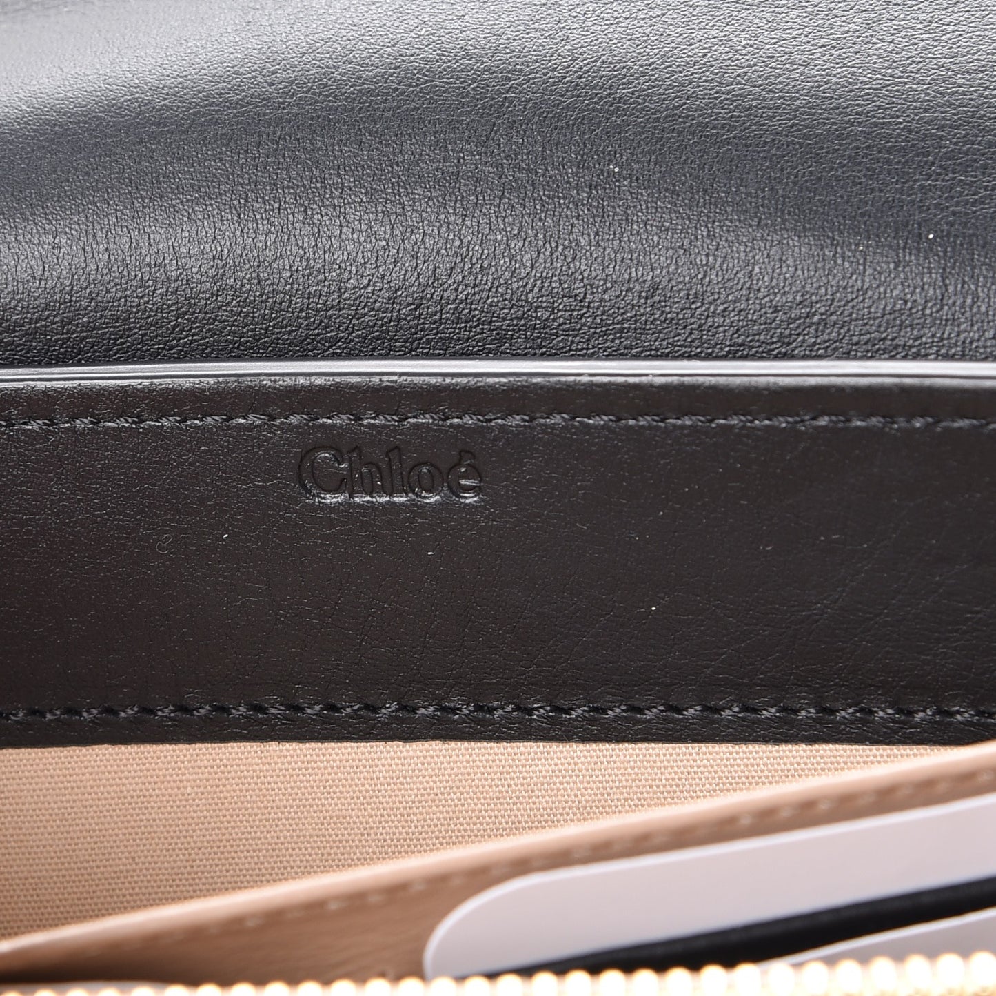 Suede Calfskin Faye Wallet Black