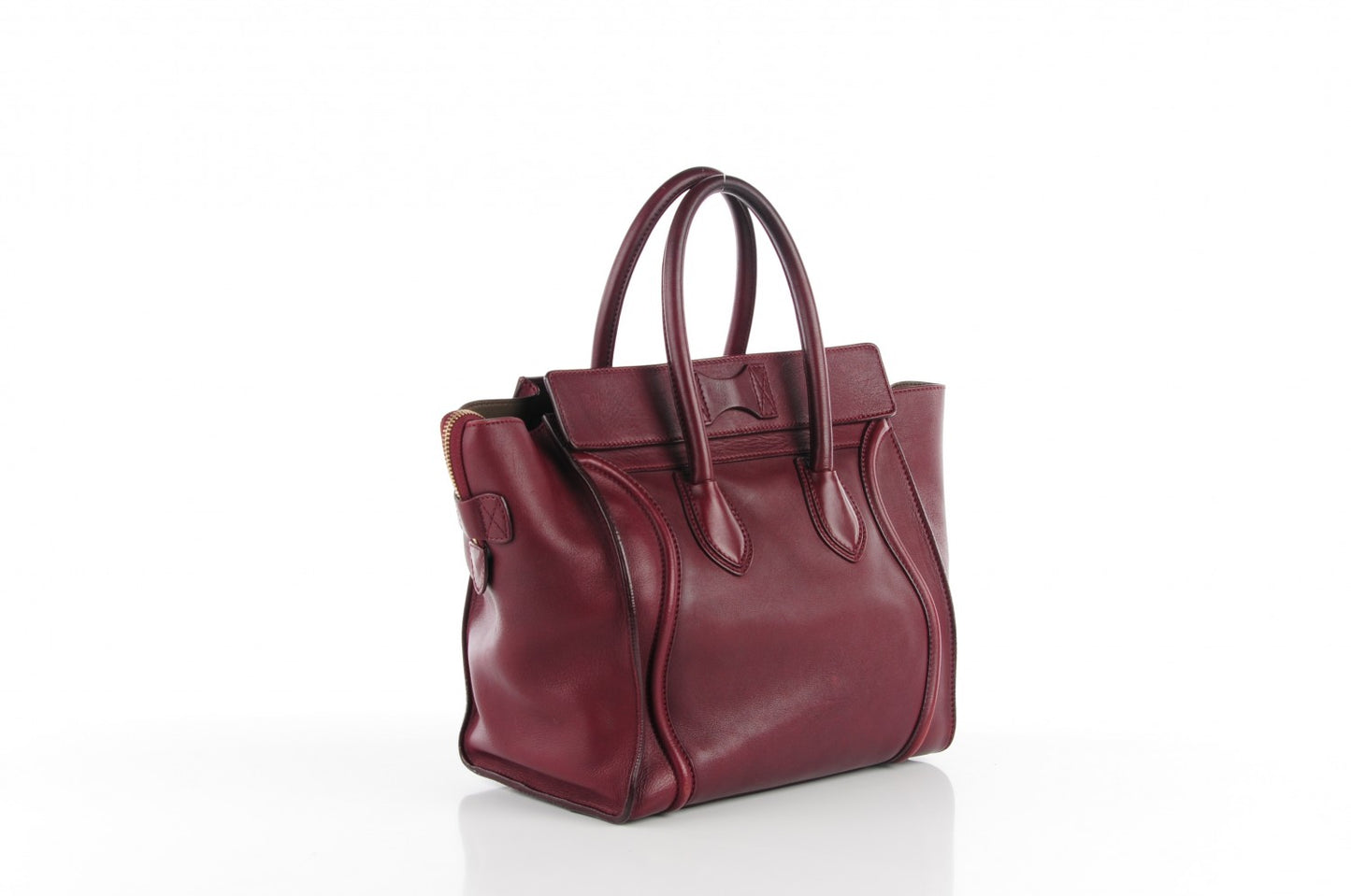 Smooth Calfskin Mini Luggage Burgundy