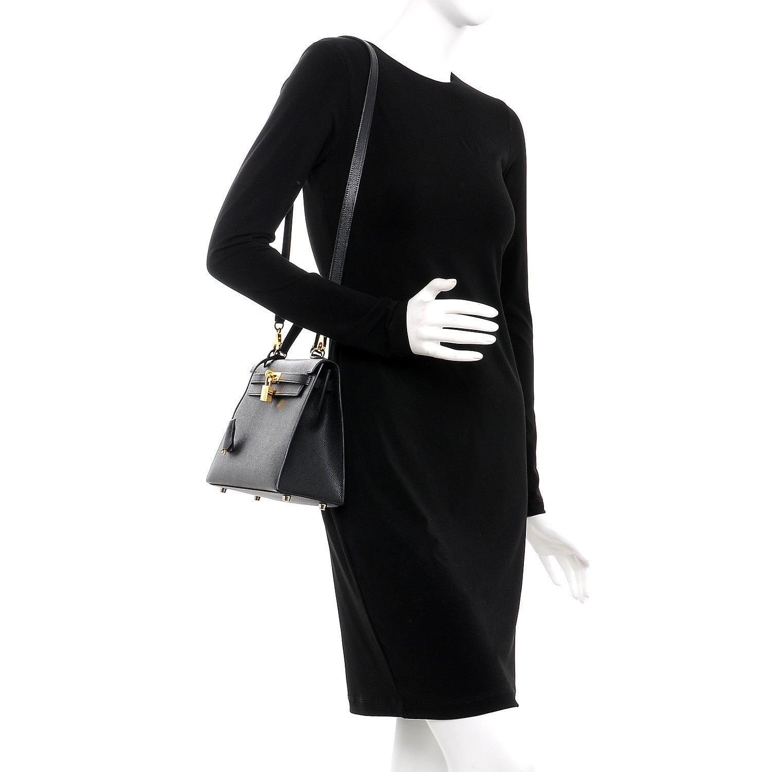 Hermes Epsom Kelly Sellier 25 Black 2 of 41