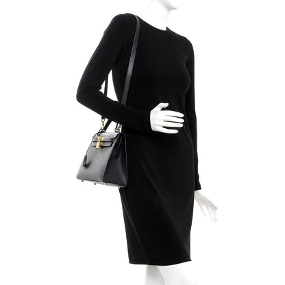 Hermes Epsom Kelly Sellier 25 Black 2 of 41