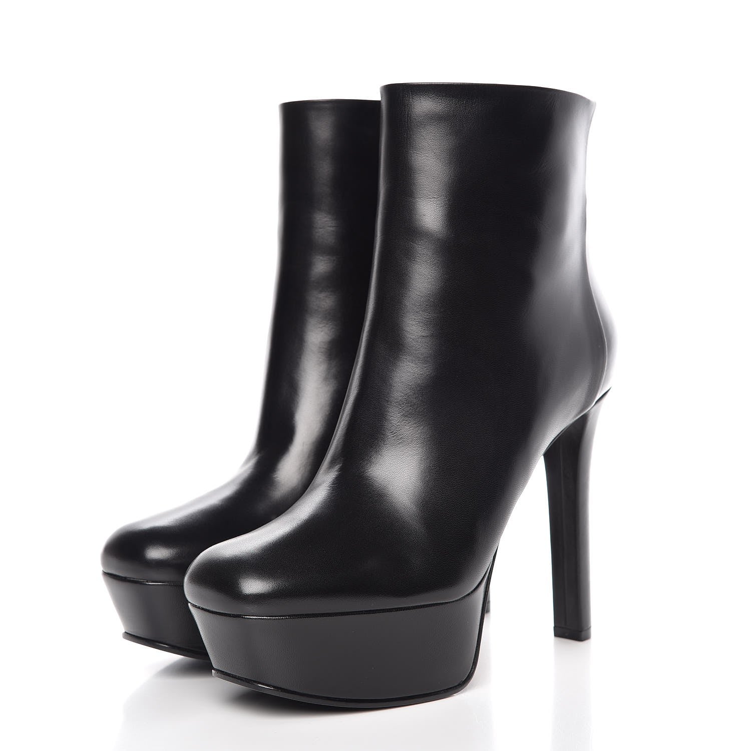 Gucci Malaga Kid Leila Platform Ankle Boots 39 Black 3 of 9