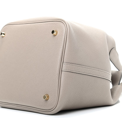 Hermes Taurillon Clemence Picotin Lock 22 MM Gris Asphalte 7 of 10