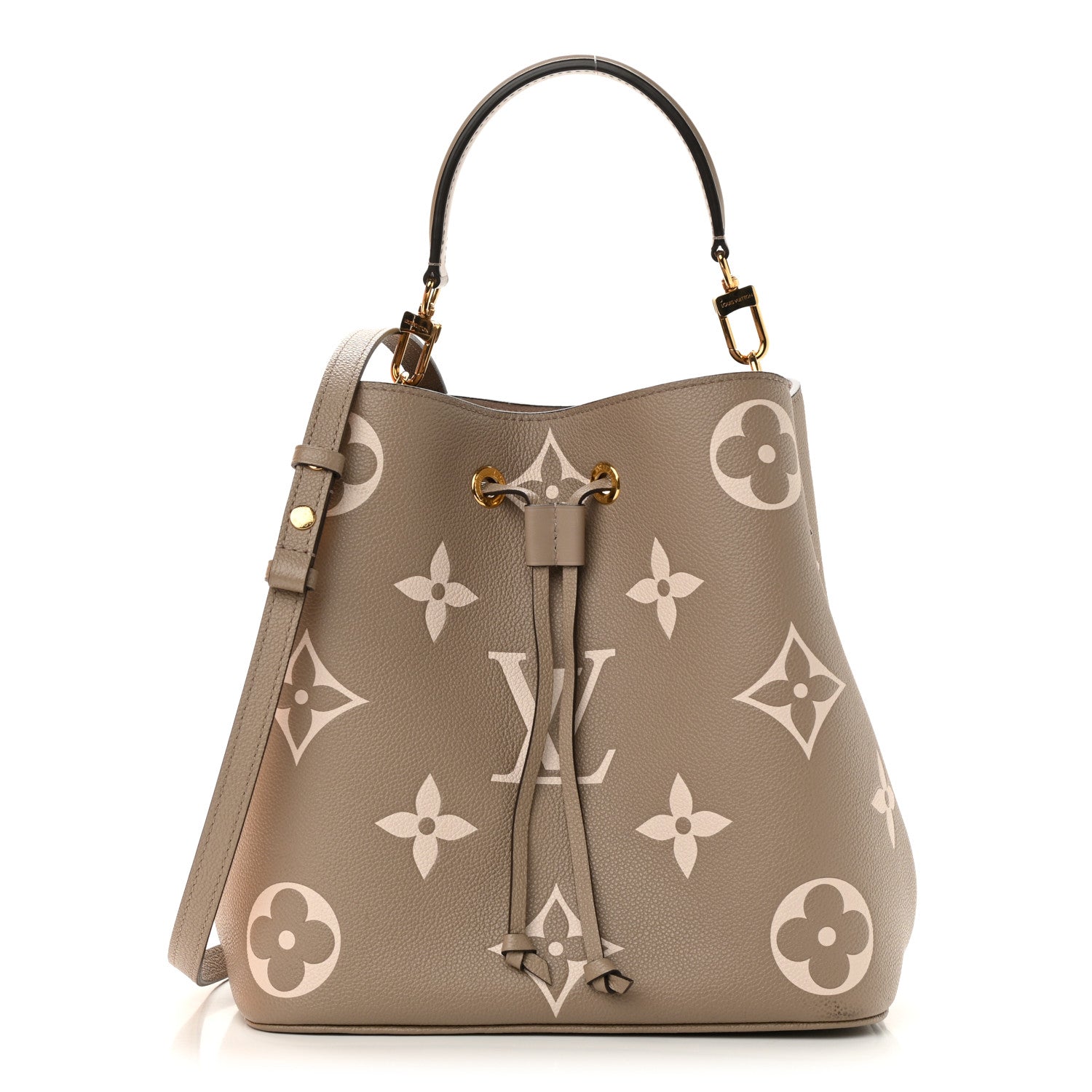 Louis Vuitton Empreinte Monogram Giant Neonoe MM Tourterelle Creme 3 of 12