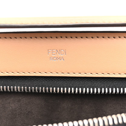Fendi Vitello Baltico Dolce Shiny Nappa Lace Up DotCom Satchel Cuoio Ceruleo 7 of 11