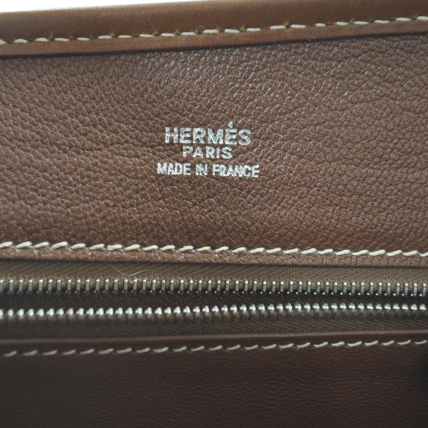 Hermes Natural Barenia Manille II Shoulder Bag 6 of 8