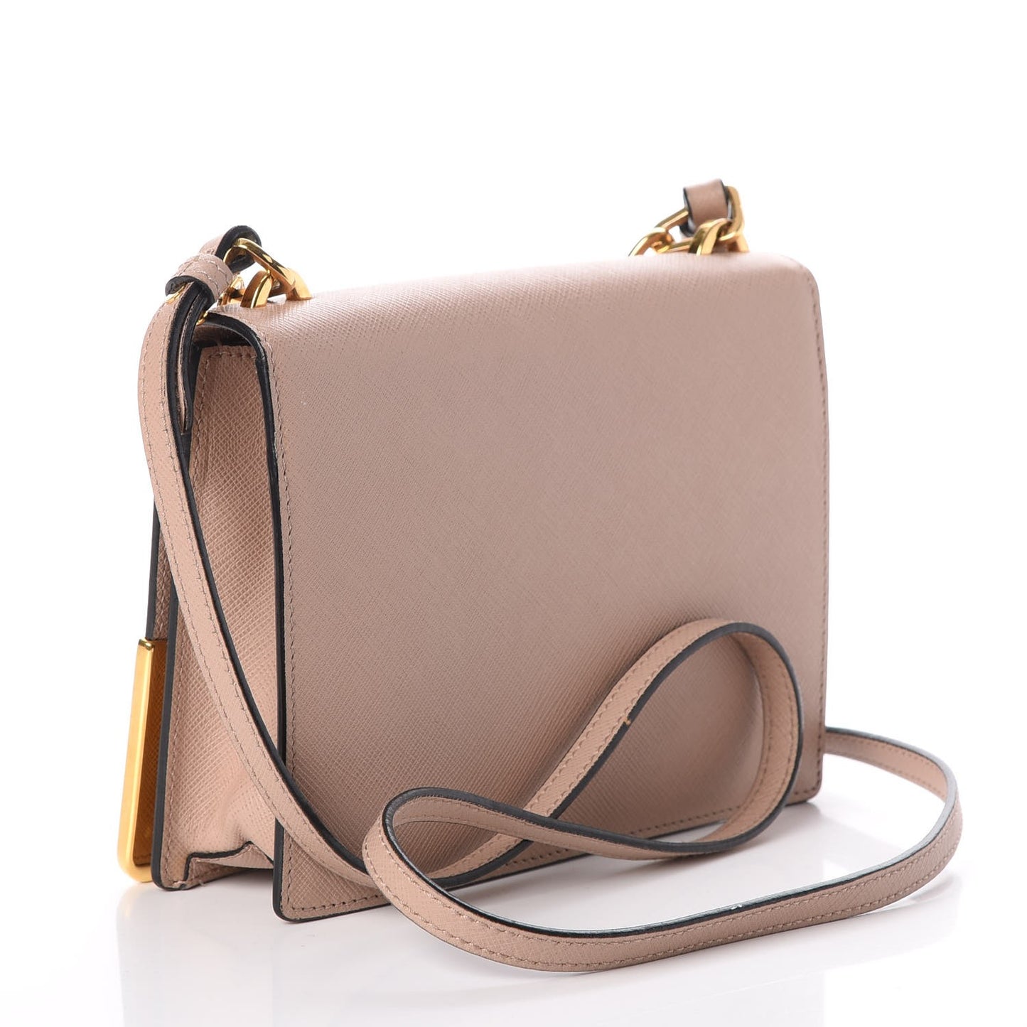 Saffiano Bandolero Crossbody Bag Cammeo