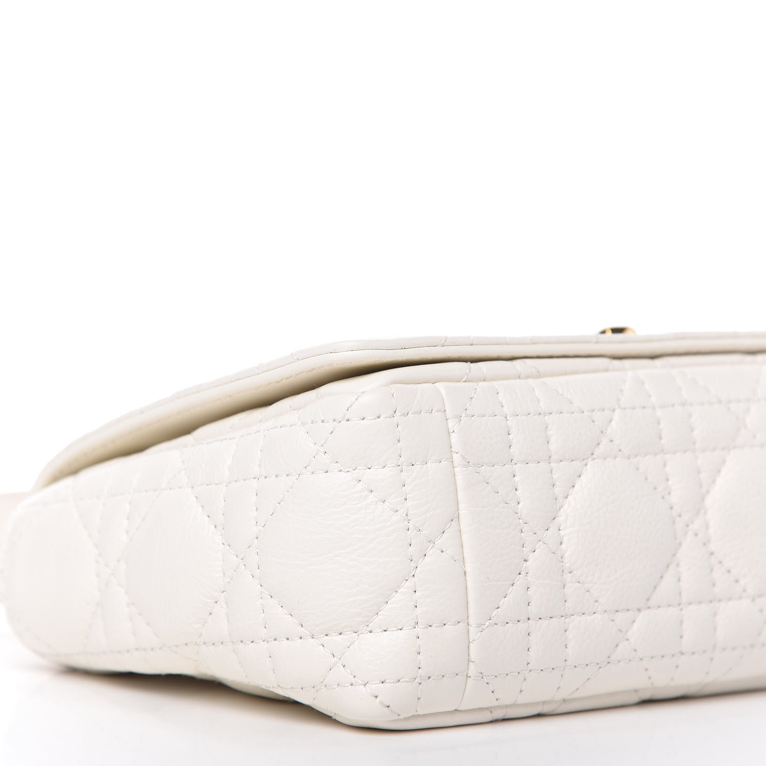 Christian Dior Lambskin Cannage Small Caro Bag White 6 of 10