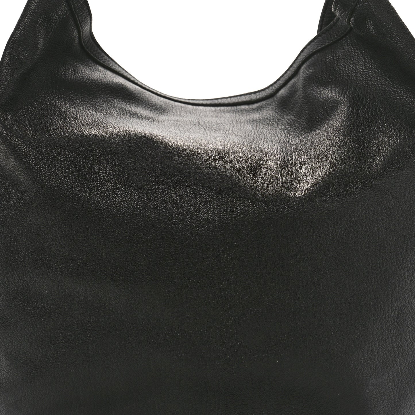 Calfskin Wave Hobo Black