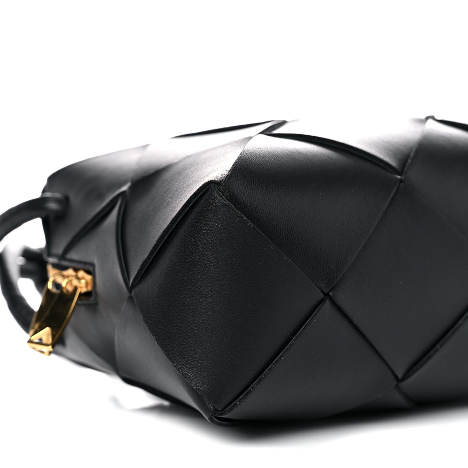 Bottega Veneta Lambskin Intreccio Small Cassette Camera Bag Black 6 of 9