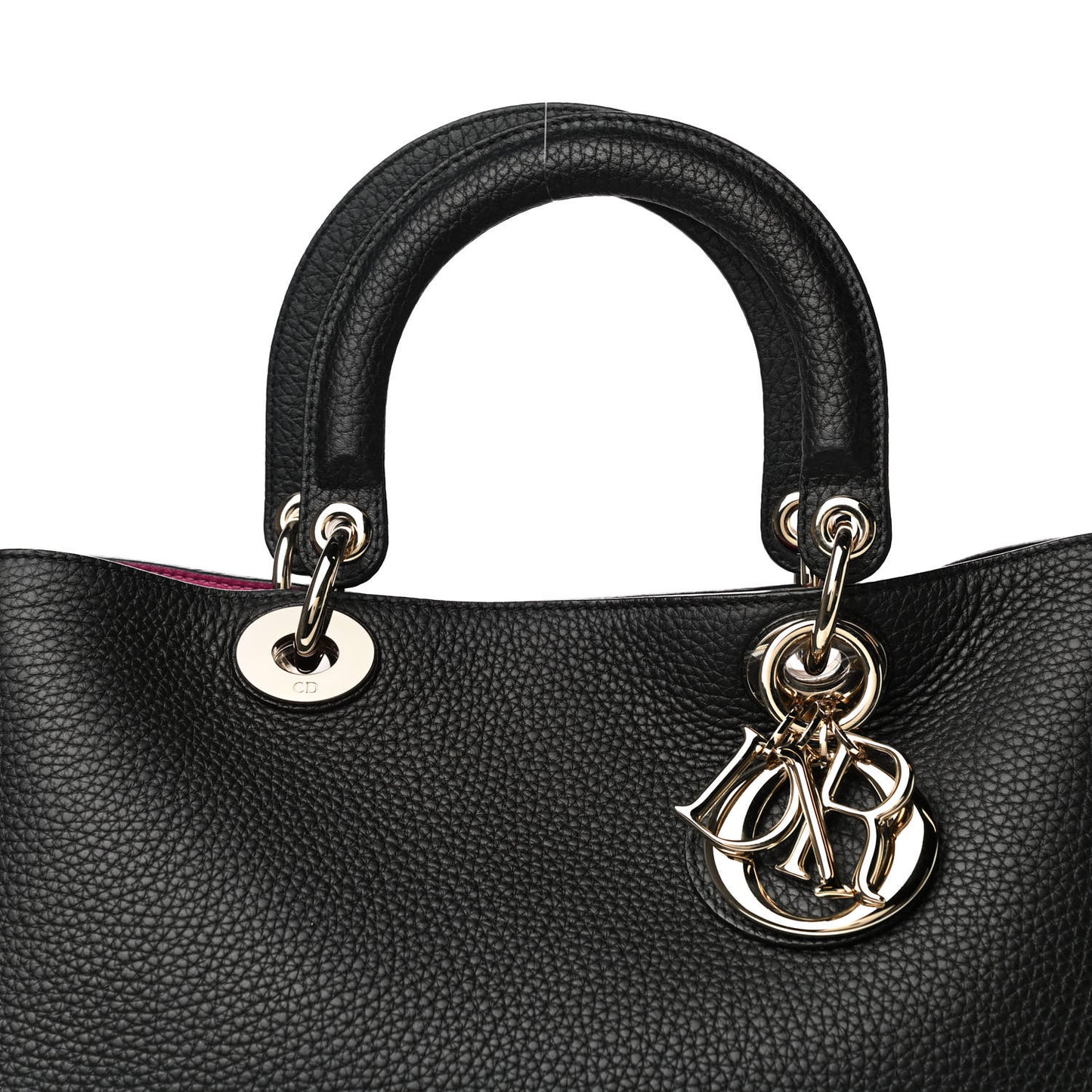 Bullcalf Medium Diorissimo Tote Black Rose Indien