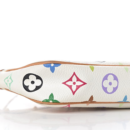 Louis Vuitton Monogram Multicolor Pochette Accessories White 9 of 10