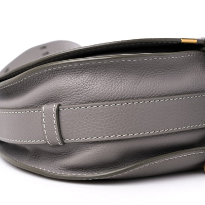 Chloe Calfskin Medium Marcie Round Crossbody Bag Cashmere Grey 7 of 8