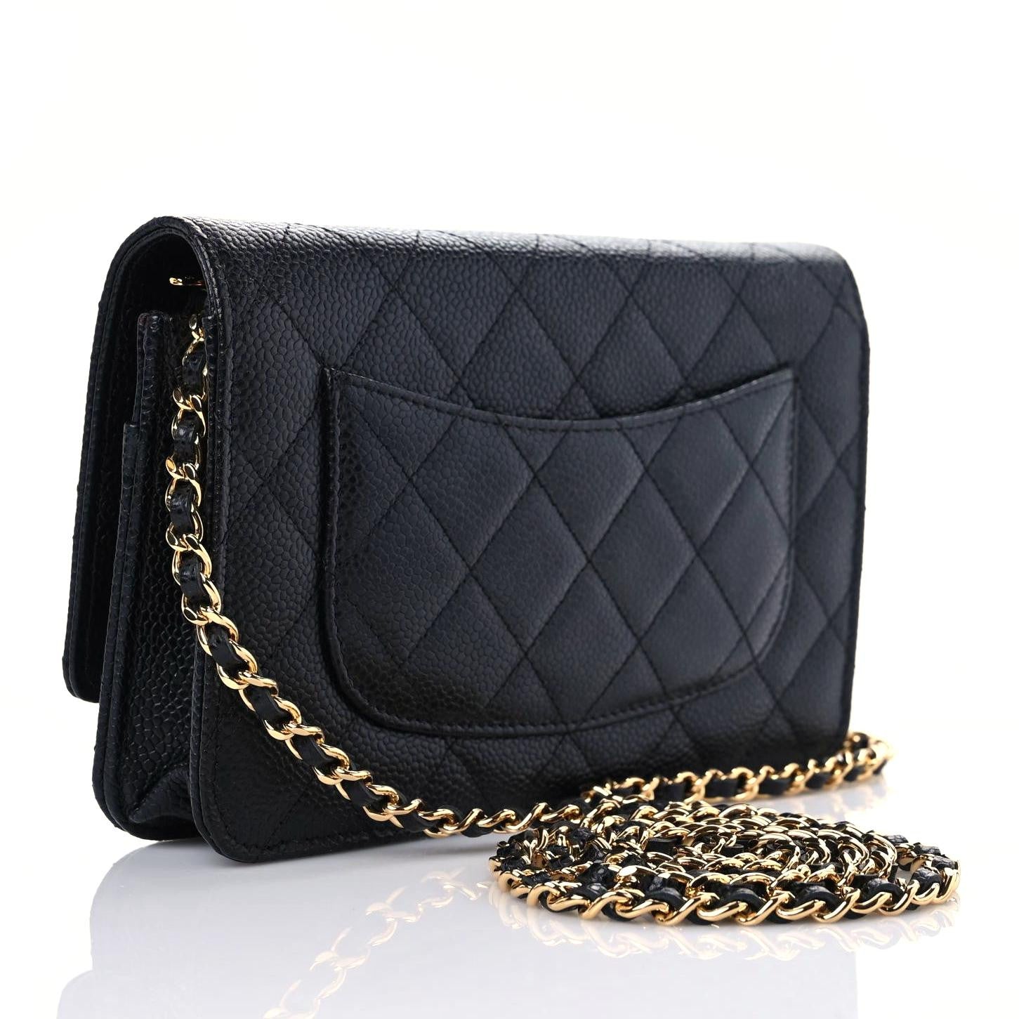 Chanel Caviar Quilted Wallet On Chain WOC Black 3 of 10
