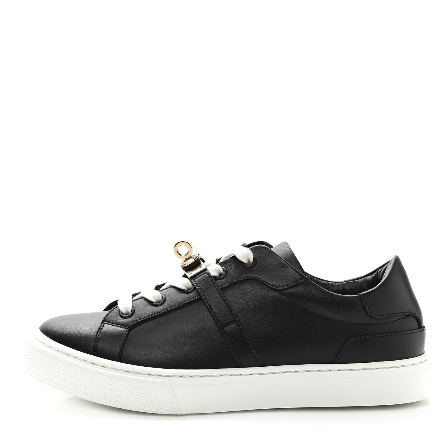 Calfskin Day Sneakers 35.5 Black