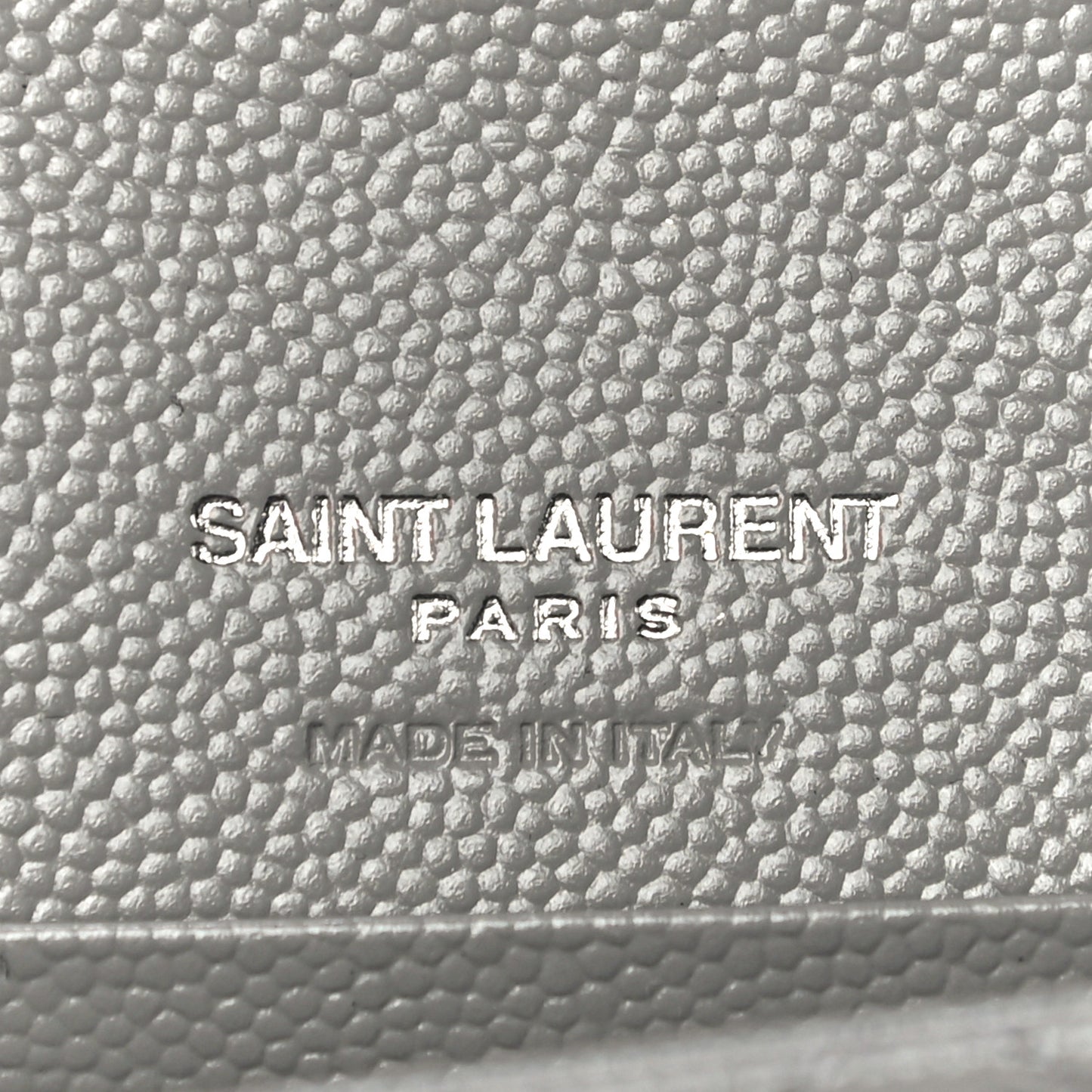 Grain De Poudre Textured Mixed Matelasse Triquilt Small Monogram Envelope Wallet New Stone