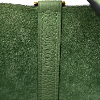 Hermes Taurillon Clemence Picotin Lock 22 MM Vert Criquet 7 of 10