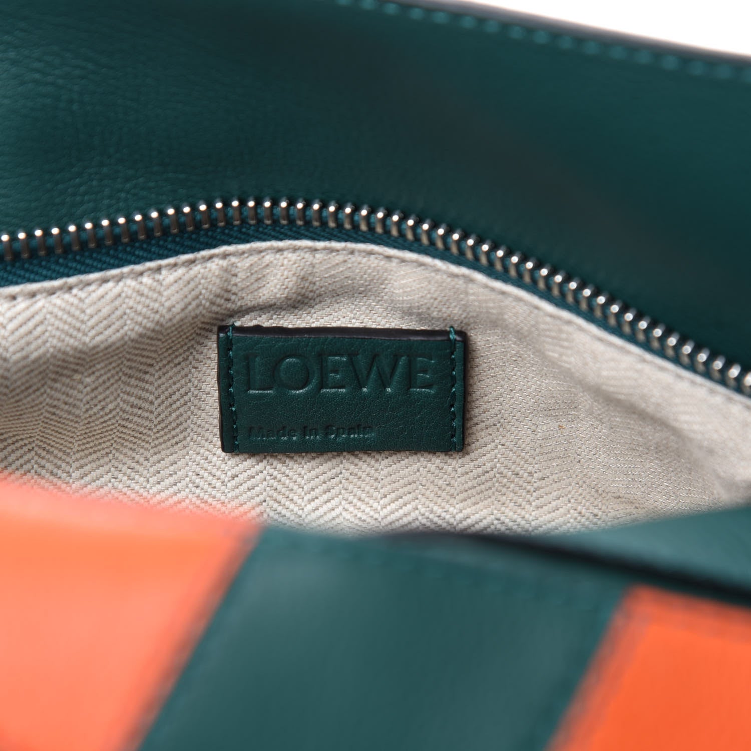 Loewe Calfskin Rugby Small Puzzle Bag Orange Multi 8 of 9
