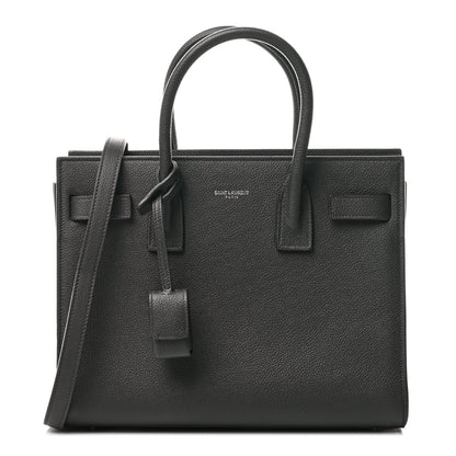 Saint Laurent Grained Calfskin Baby Sac De Jour Coal 1 of 11