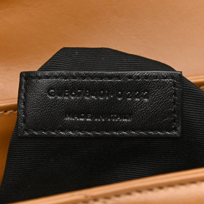 Saint Laurent Calfskin Y Quilted Monogram Toy Loulou Crossbody Bag Dark Natural 13 of 22