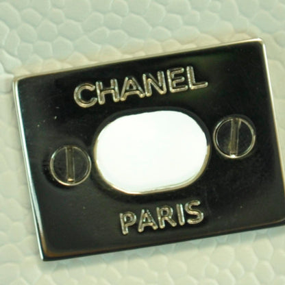 Chanel Caviar Maxi Double Flap White 13 of 13
