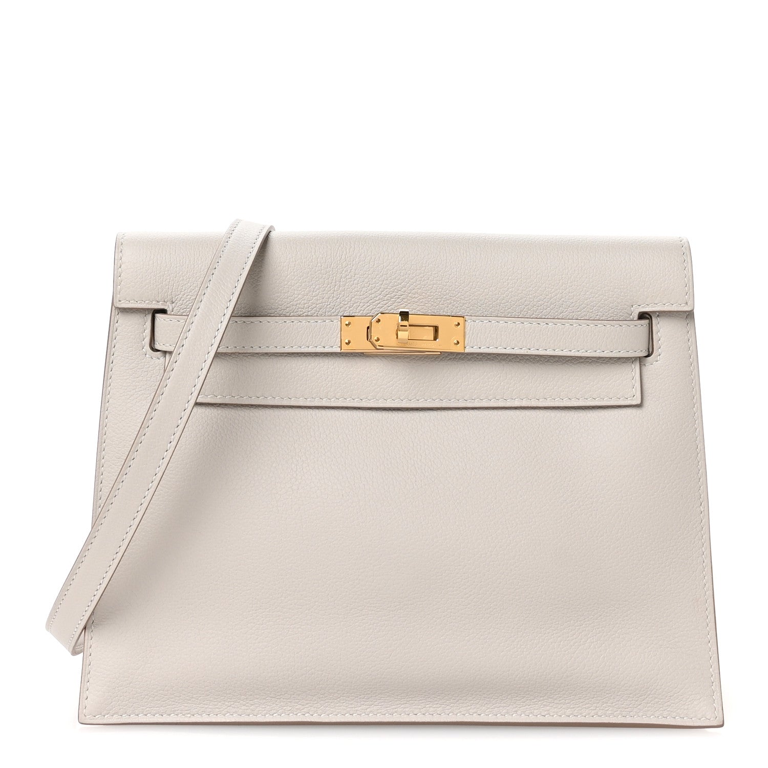 Hermes Evercolor Kelly Danse II Belt Bag Gris Perle 1 of 12