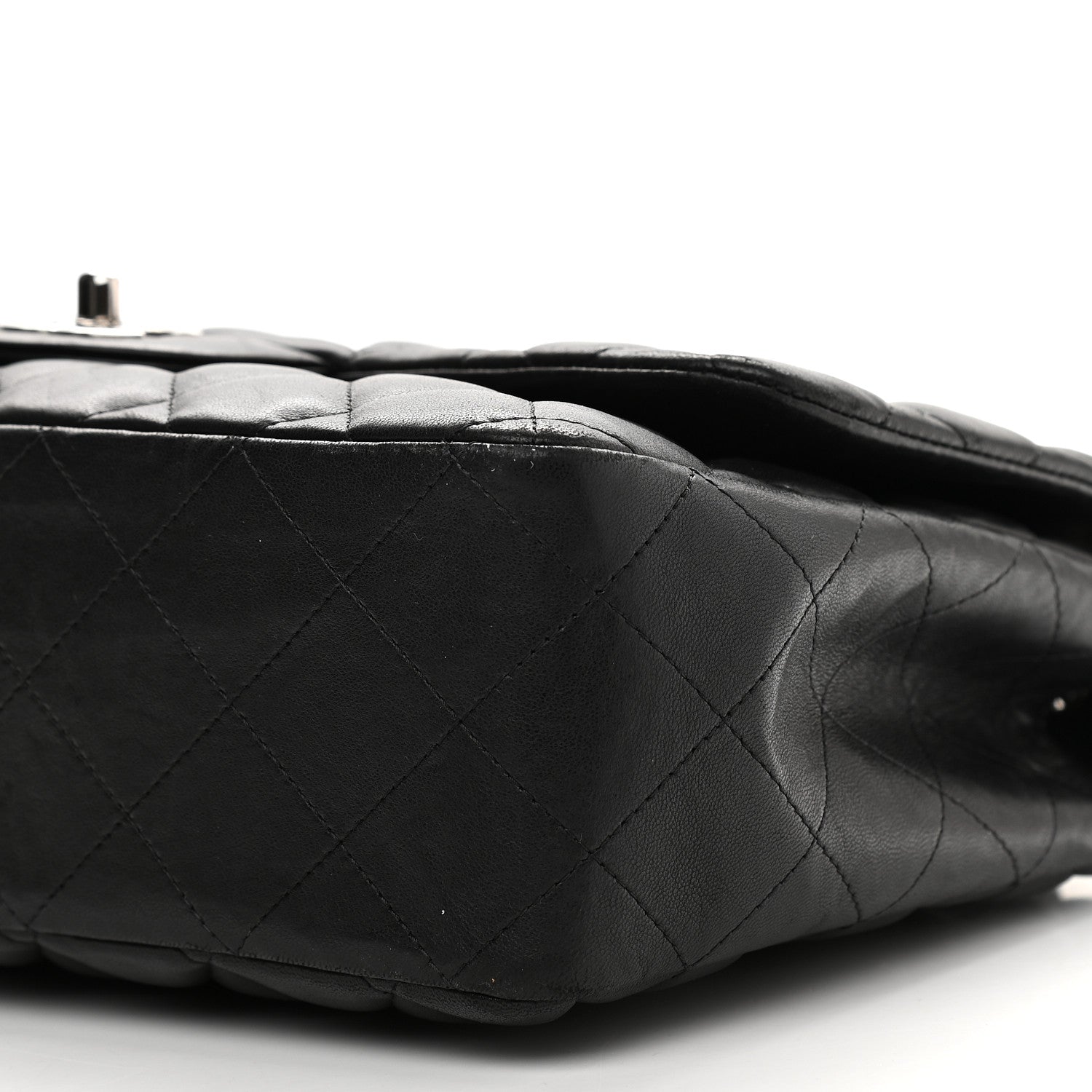 Chanel Lambskin Quilted Jumbo Single Flap Black 8 of 9