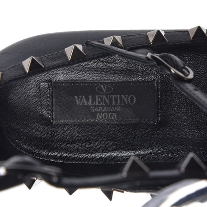 Valentino Garavani Nappa Rockstud Cage Ballerina Flats 39 Black 11 of 14