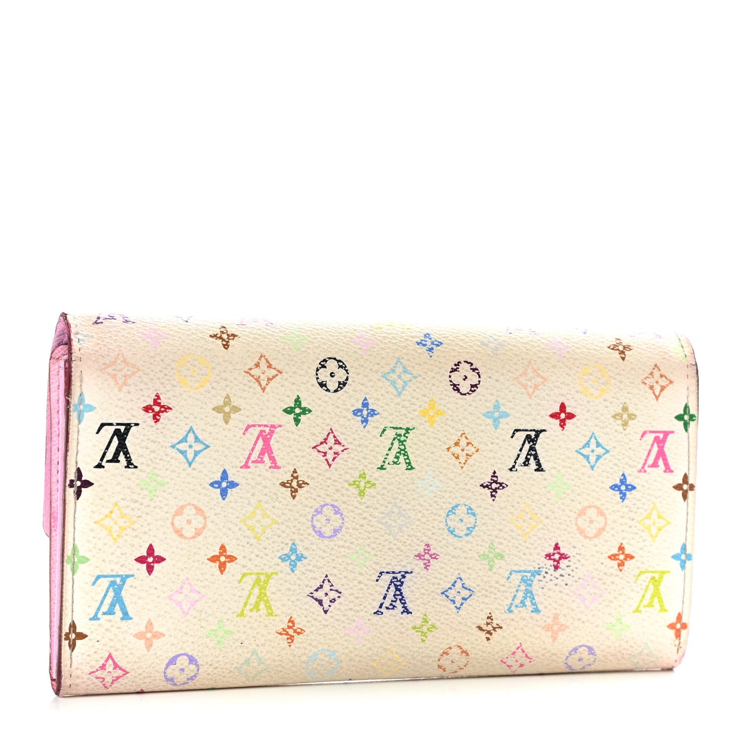 Monogram Multicolor Sarah Wallet White Litchi
