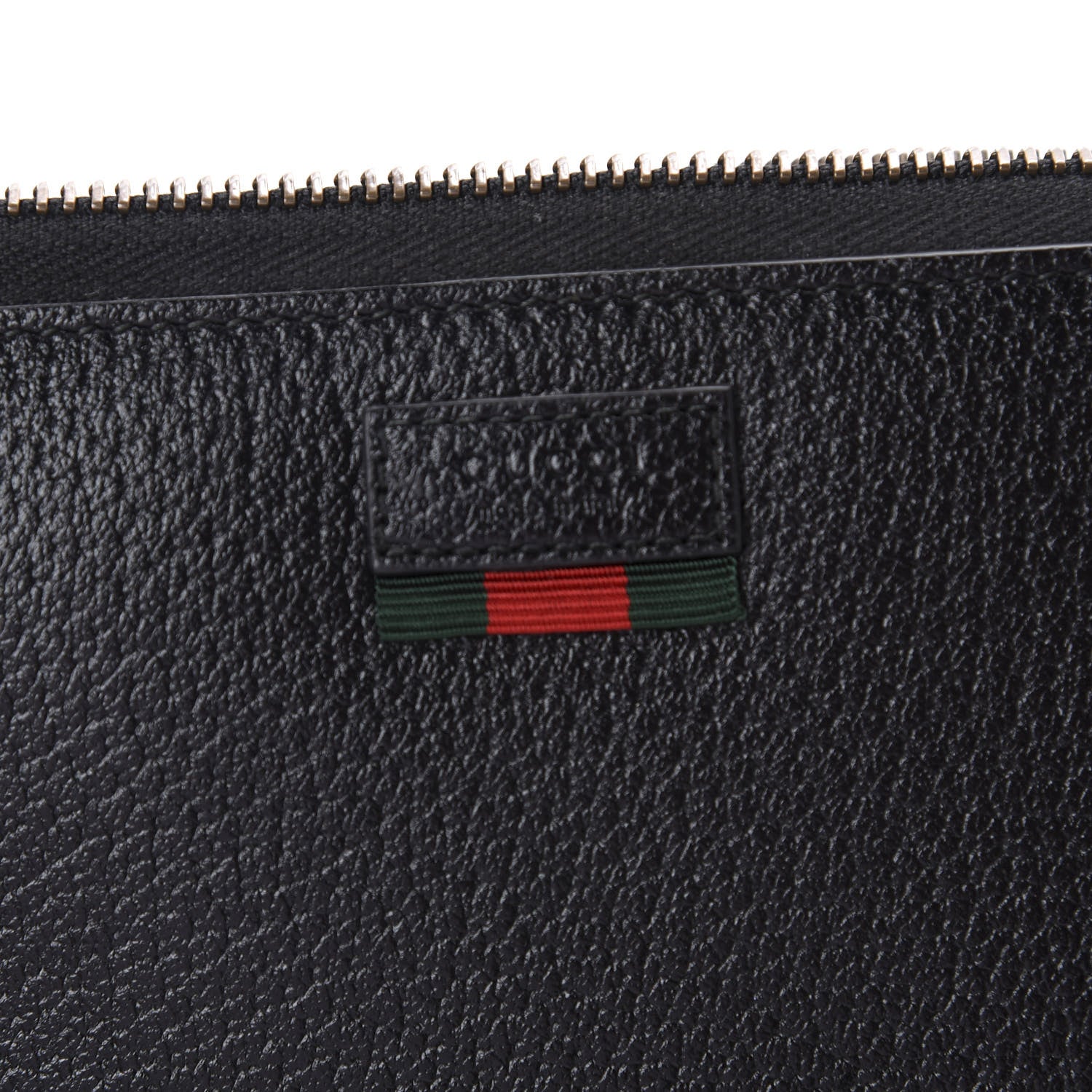 Gucci Calfskin Web Zip Around Wallet Black 6 of 6