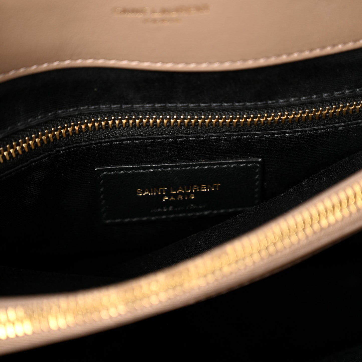 Calfskin Y Quilted Monogram Medium Loulou Chain Satchel Dark Beige