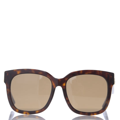 Gucci Square Frame Glitter Sunglasses GG0034SA Tortoise Blue 3 of 6
