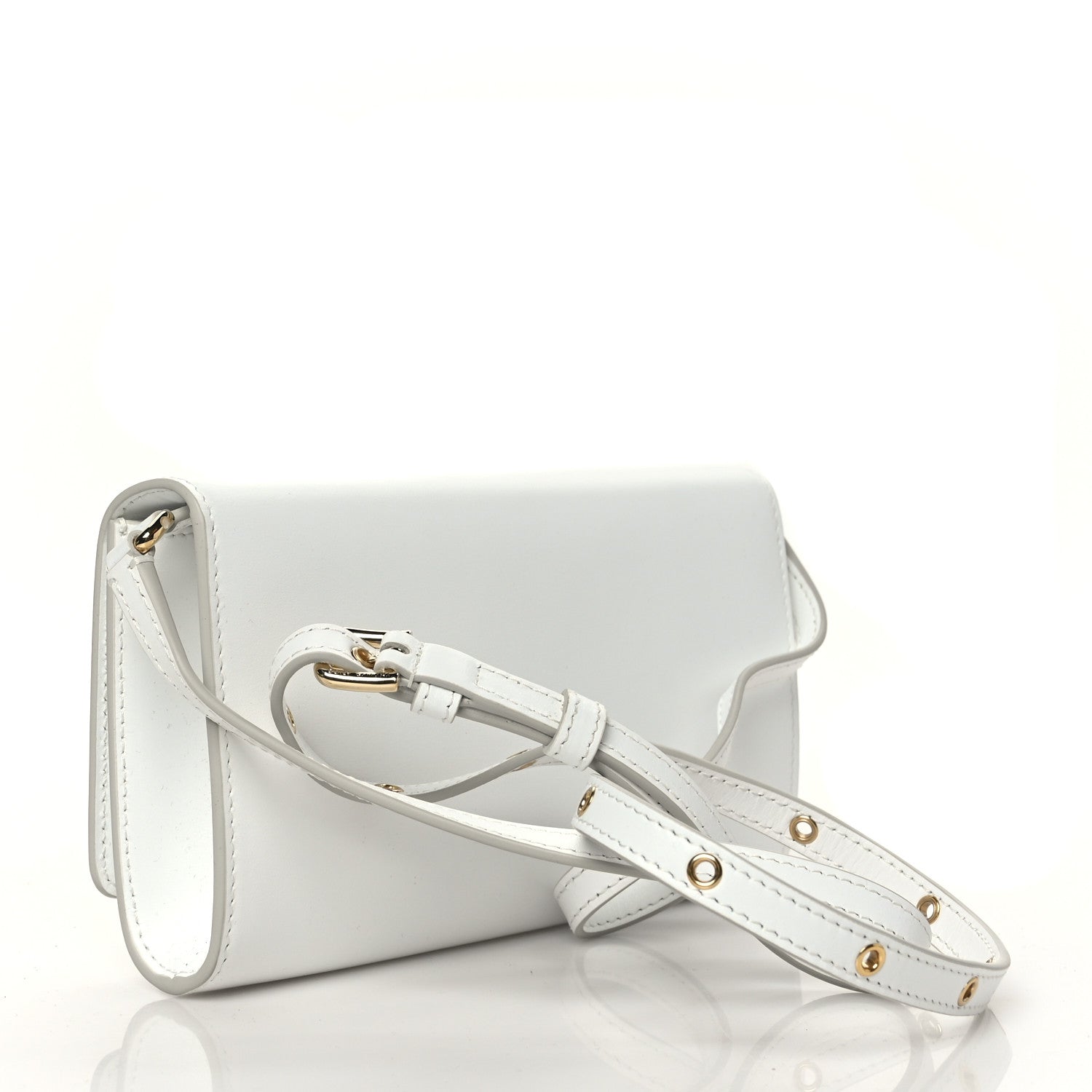 Dolce & Gabbana Calfskin DG Millennials Crossbody Bag White 3 of 9