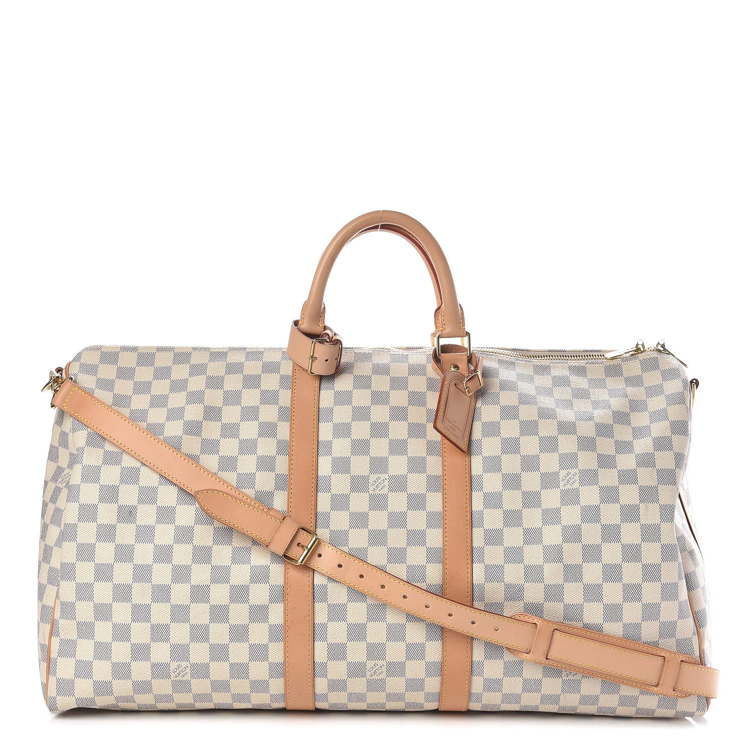 Louis Vuitton Damier Azur Keepall Bandouliere 55 1 of 13
