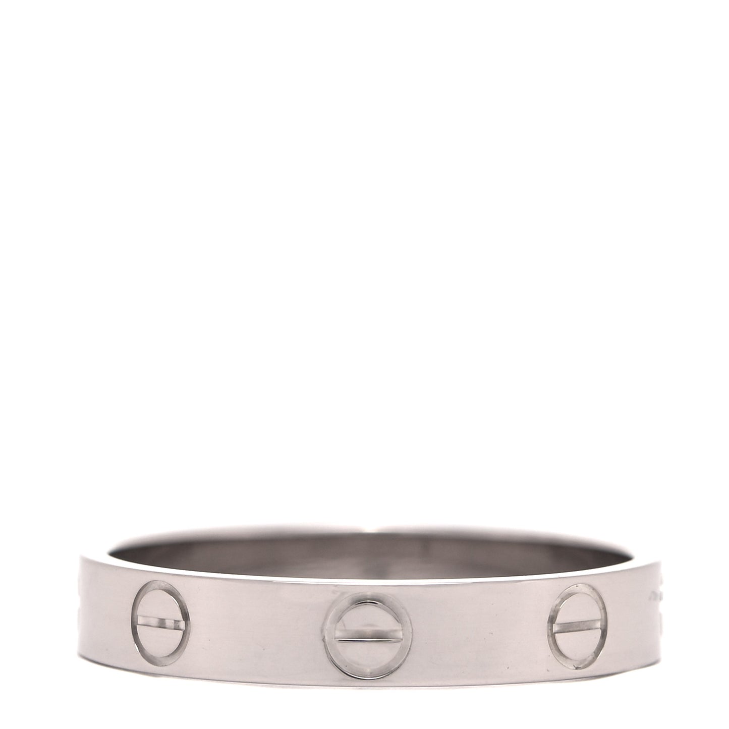 18K White Gold 3.5mm LOVE Wedding Band Ring 56 7.5