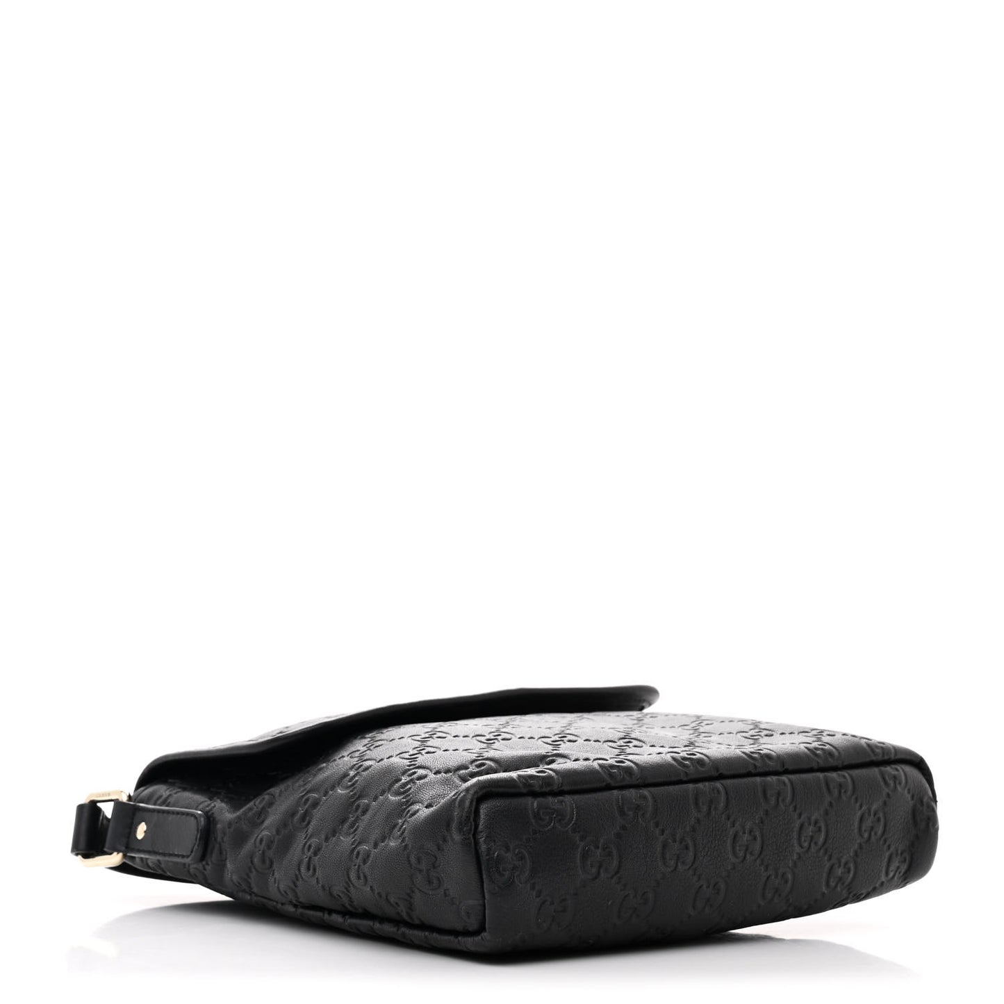 Guccissima Small Flap Messenger Bag Black