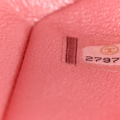 Chanel Iridescent Caviar Quilted Jumbo Double Flap Rose Pink 7 of 11