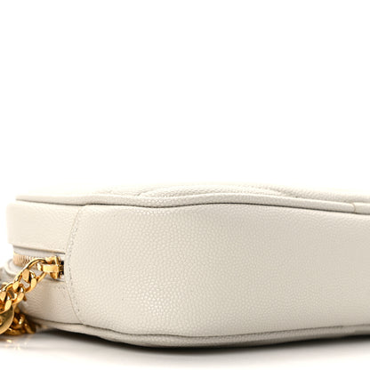 Saint Laurent Grain De Poudre Matelasse Monogram Mini Lou Camera Bag Granite 9 of 11