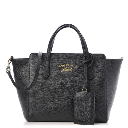 Gucci Dollar Calfskin Mini Swing Top Handle Bag Black 1 of 6