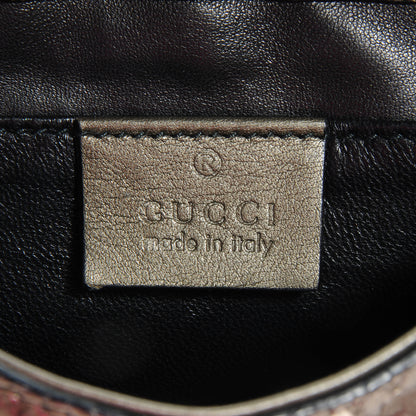 Gucci Python Small 1973 Chain Shoulder Bag Gunmetal 6 of 7