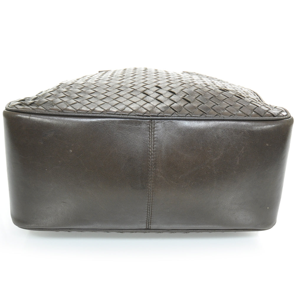 Nappa Intrecciato Tote Ebano