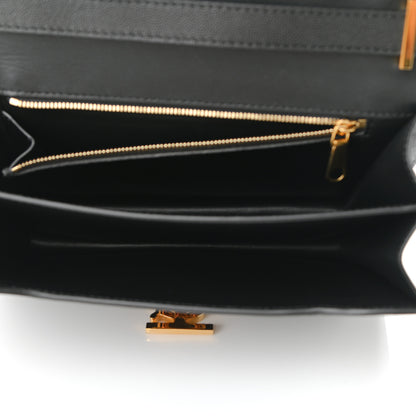 Burberry Grained Calfskin Medium TB Bag Black 5 of 9