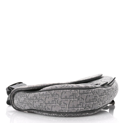 Christian Dior Oblique Mens Saddle Bag Grey 4 of 11