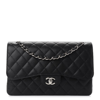 Chanel Caviar Quilted Jumbo Double Flap Black 1 of 9