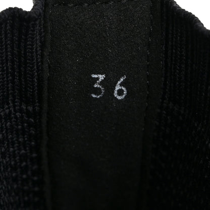 Hermes Technical Canvas Calfskin Fun Sneakers 36 Black White 9 of 11